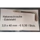 Hakenschraube 3,5 x 40 mm - Edelstahl